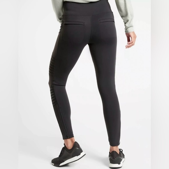 Athleta Delancey Moto Tight, BLACK SIZE XSP #598323 - Picture 2 of 9